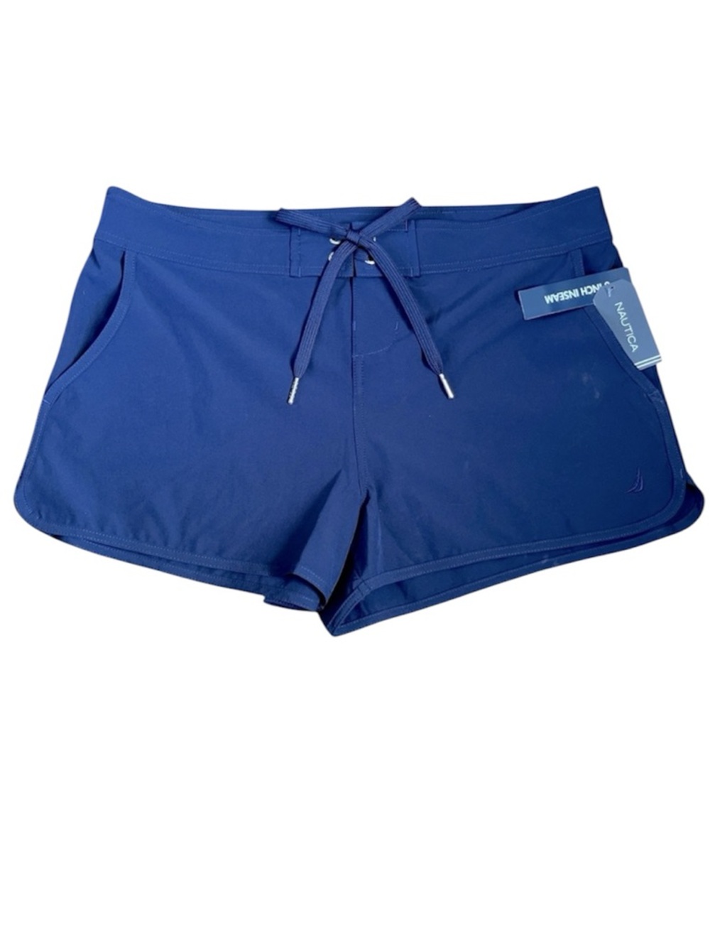 Nautica board swim shorts 3” inseam navy blue oversized M NEW preppy beach